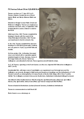 A preview of a PDF biography for Elliott, Thomas Edison
